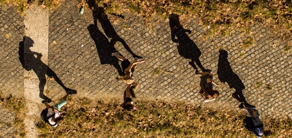 Walking people